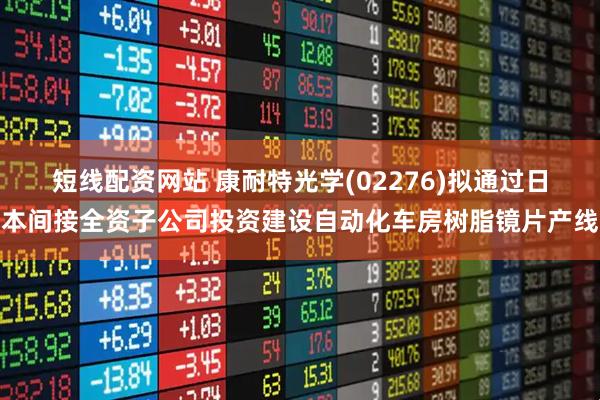 短线配资网站 康耐特光学(02276)拟通过日本间接全资子公司投资建设自动化车房树脂镜片产线